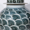Legend of Asia Home Decor Legend of Asia Rusty Blue Fish Scale Temple Jar Large - Small
