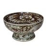 Legend of Asia Home Decor Legend of Asia Rusty Brown Sea Flower Serving Bowl Tall Base