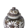 Legend of Asia Home Legend of Asia Rusty Brown Sea Flower Temple Jar Small