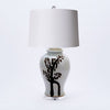 Legend of Asia Lighting Legend of Asia Rusty Brown Twisted Tree Table Lamp