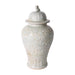 Legend of Asia Home Legend of Asia Sage Green Embossed Fish Temple Jar