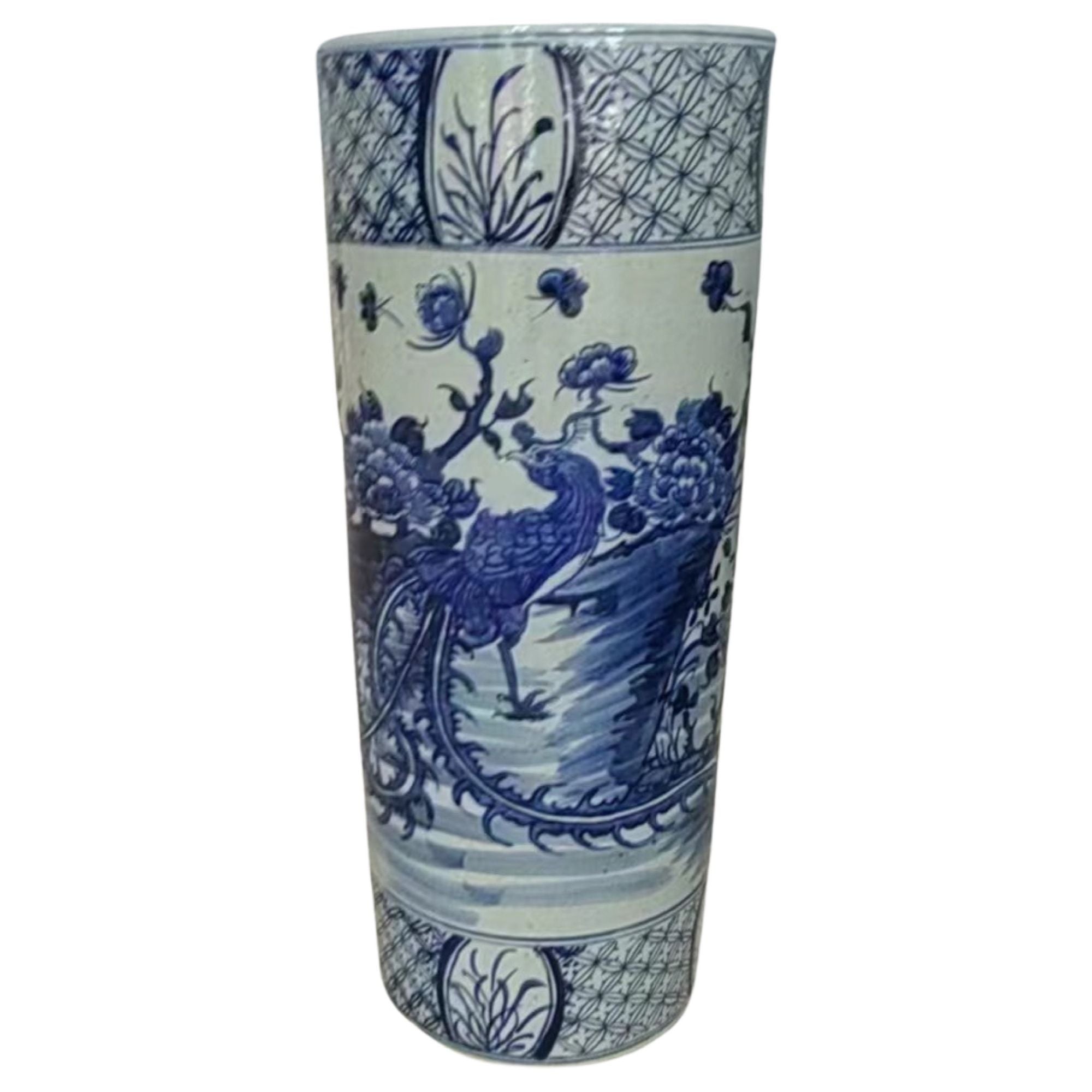 Legend of Asia Home Decor Legend of Asia Small Dynasty Umbrella Stand Floral Birds