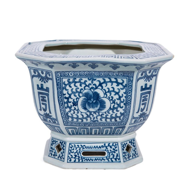 Legend of Asia Home Decor Legend of Asia Small Twist Lotus Foot Bath Planter