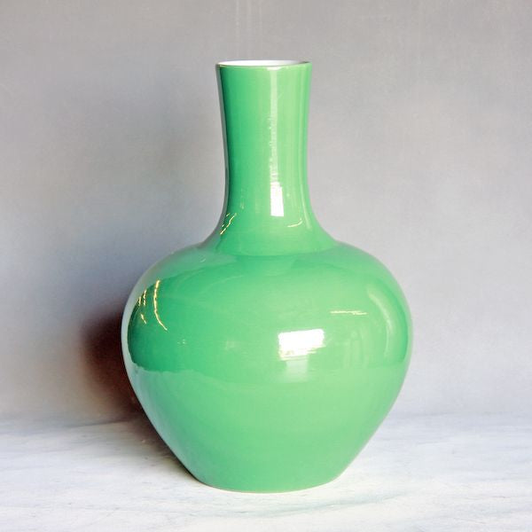 Legend of Asia Home Decor Legend of Asia Spring Green Globular Vase