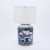 Legend of Asia Lighting Legend of Asia Table Lamp Dynasty Tea Jar Floral Landscape Medallion
