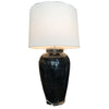Legend of Asia Lighting Legend of Asia Vintage Black Porcelain Wine Jar Large Lamp