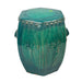 Legend of Asia Home Decor Legend of Asia Vintage Green Hex Small Stool Drum Nail