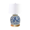 Legend of Asia Lighting Legend of Asia Vintage Ming Jar Phoenix Lamp Gold Leaf Base