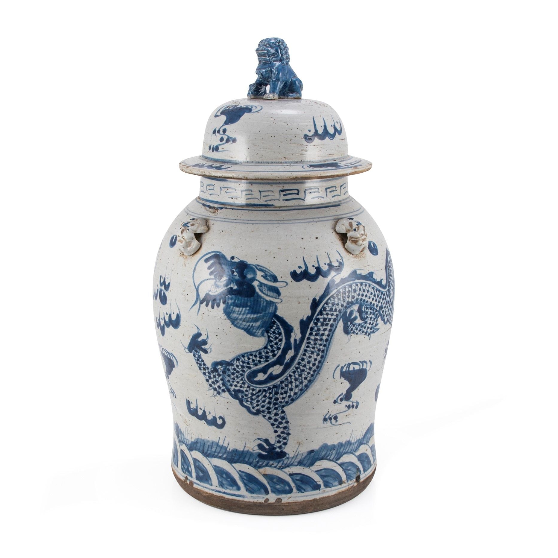 Legend of Asia Home Legend of Asia Vintage Temple Jar Dragon Motif - Large