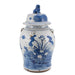 Legend of Asia Home Legend of Asia Vintage Temple Jar Plum Lily Pad Motif - Large
