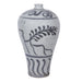 Legend of Asia Home Decor Legend of Asia Vintage White Flying Bird Plum Vase Tall
