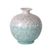 Legend of Asia Home Decor Legend of Asia White Green Crystal Shell Pomegranate Vase
