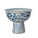 Legend of Asia Home Legend of Asia Yuan Blue And White Crane Mortif Serving Bowl Tall Base