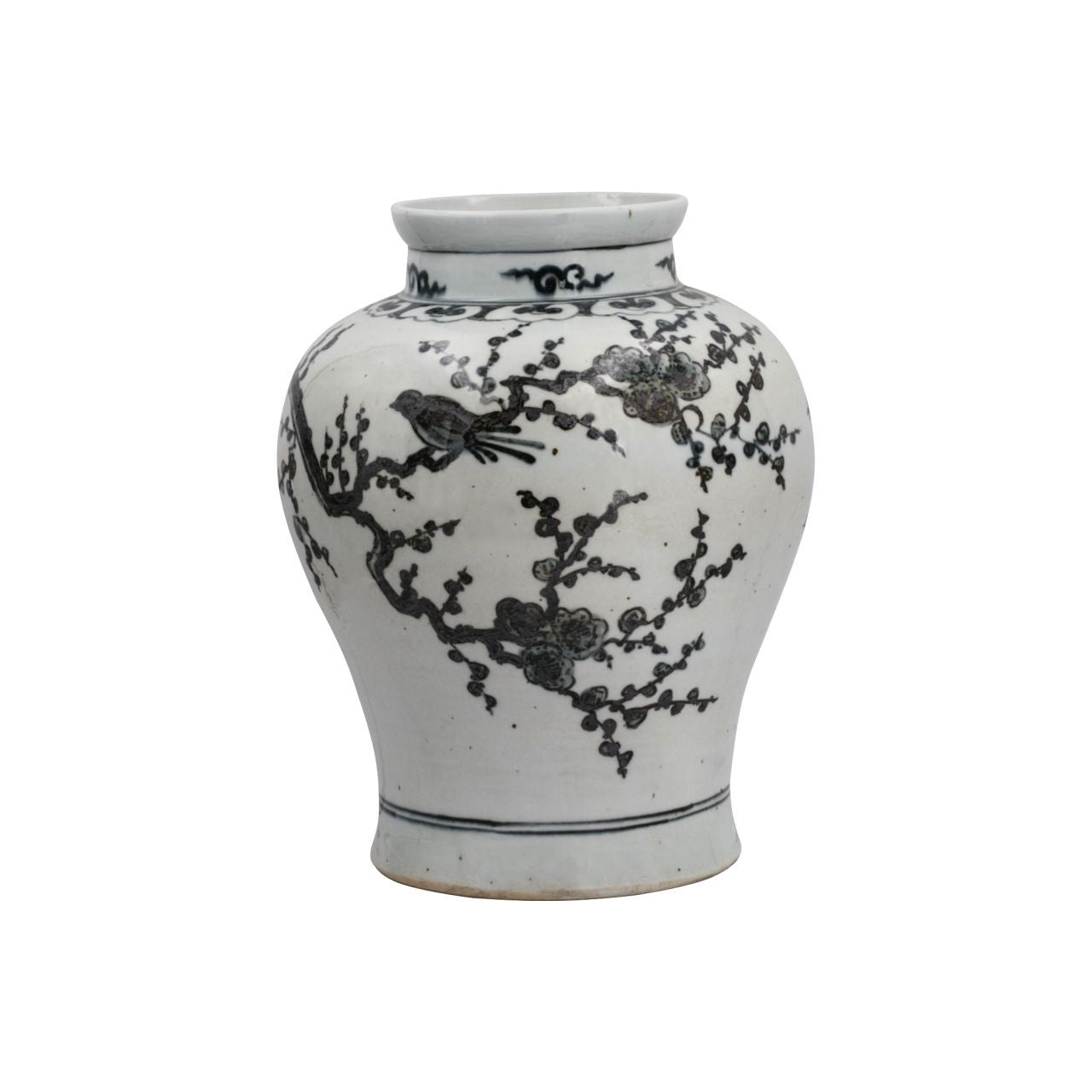 Legend of Asia Home Decor Legend of Asia Yuan Blue and White Plum Jar