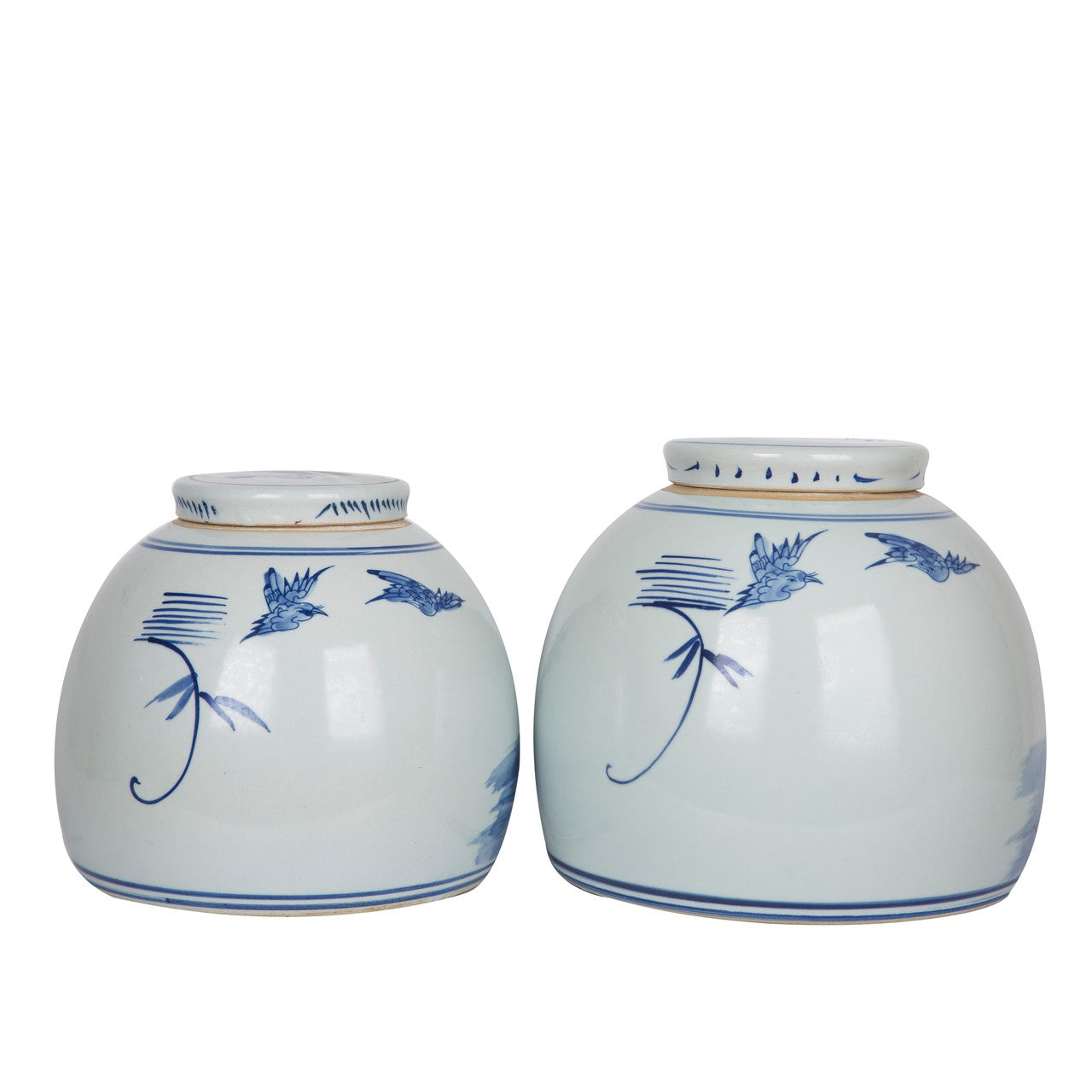 Legend of Asia Home Decor Lins Floral Bird Ming Jar Small