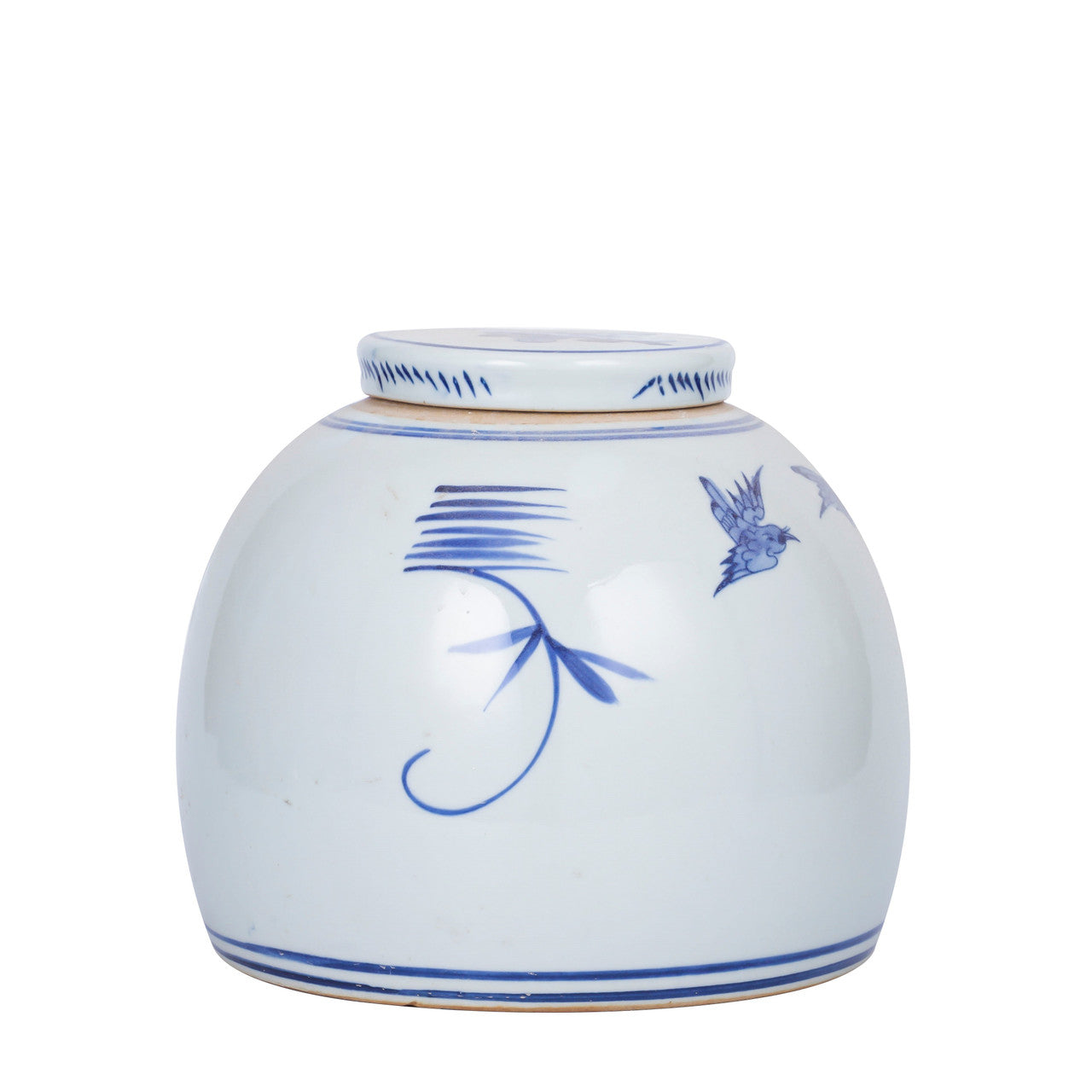 Legend of Asia Home Decor Lins Floral Bird Ming Jar Small