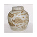 Legend of Asia Home Decor Moka & White Porcelain Jinger Jar Fish Motif