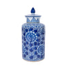 Legend of Asia Home Decor Small Lidded Tea Jar Peony Dots Motif