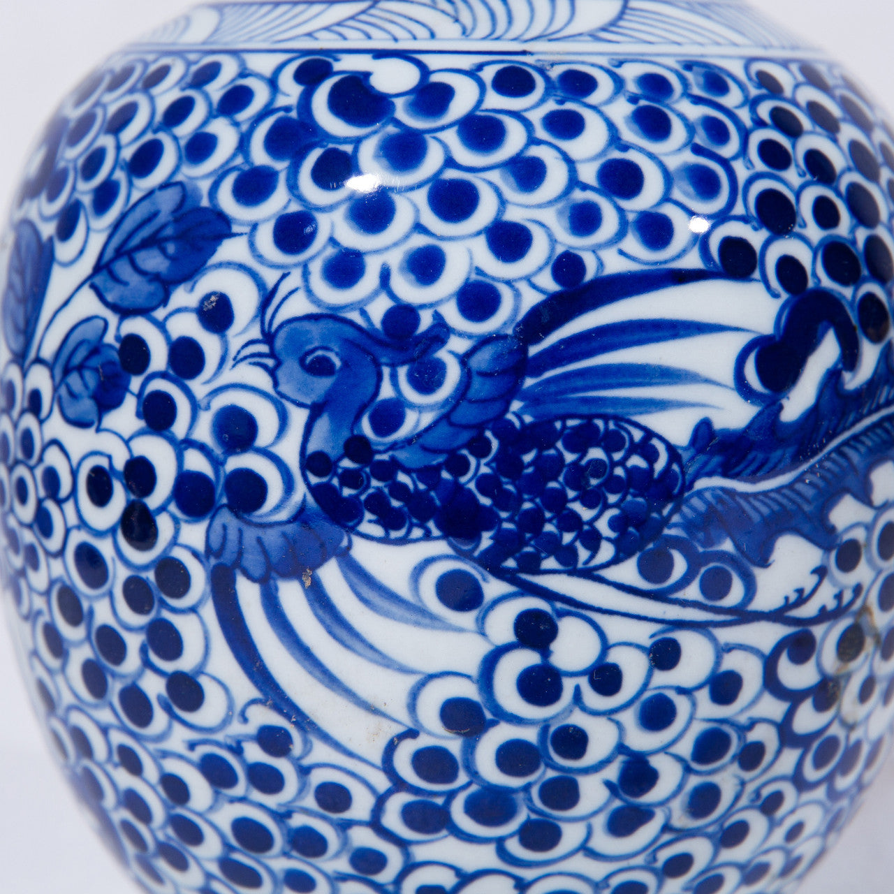 Legend of Asia Home Decor Small Vase Long Neck Phoenix Floral Motif