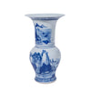 Legend of Asia Home Decor Small Wide Mouth Vase Mountain Motif
