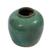 Legend of Asia Home Decor Vintage Green Jar Flat Bottom