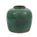 Legend of Asia Home Decor Vintage Green Jar Flat Bottom