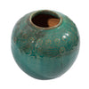 Legend of Asia Home Decor Vintage Light Green Carved Jar Round