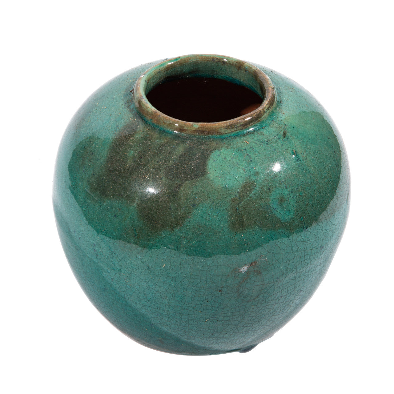Legend of Asia Home Decor Vintage Light Green Jar Round