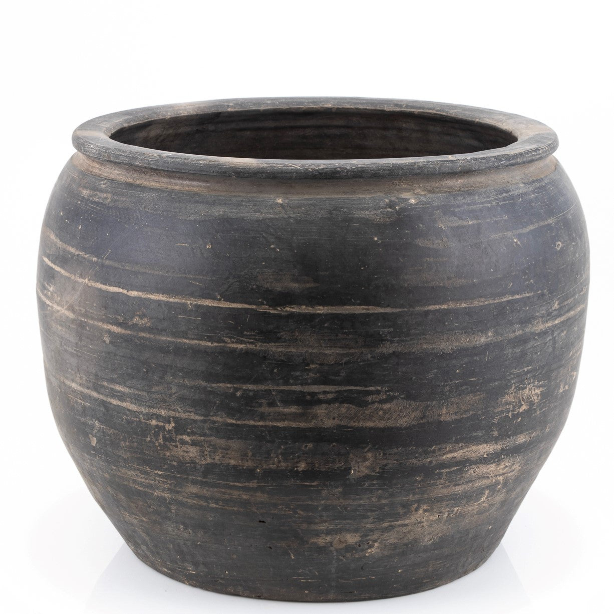 Legend of Asia Home Decor Vintage Pottery Rice Jar - M