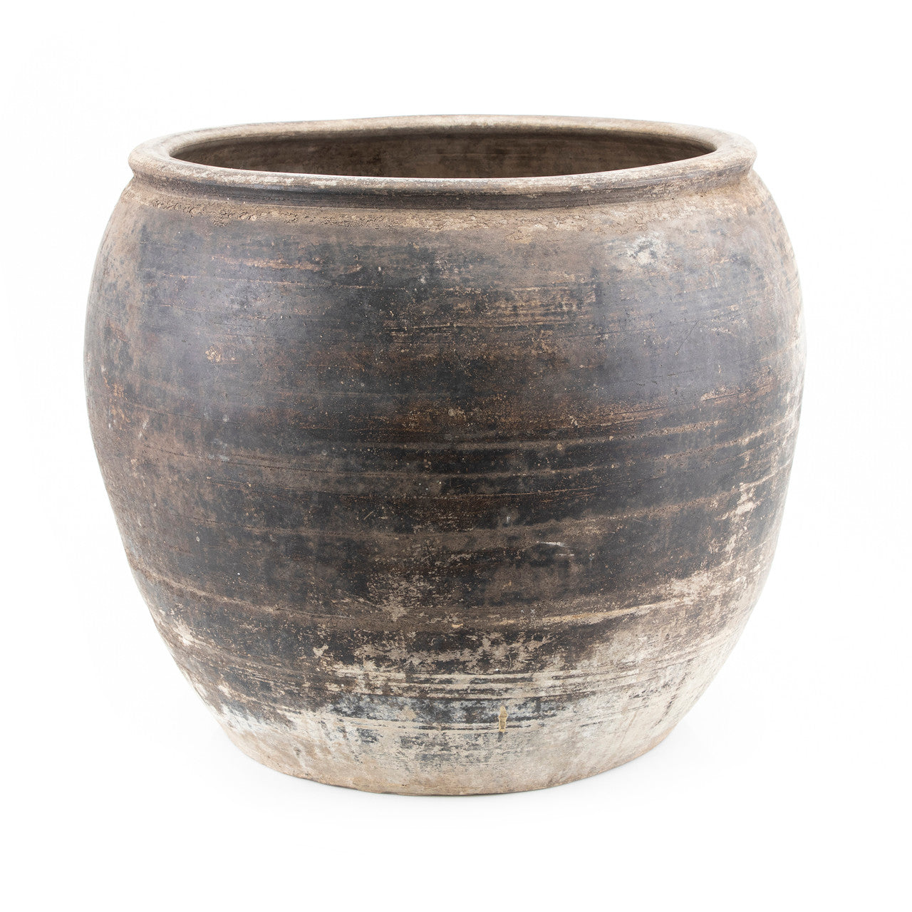 Legend of Asia Home Decor Vintage Pottery Rice Jar - M