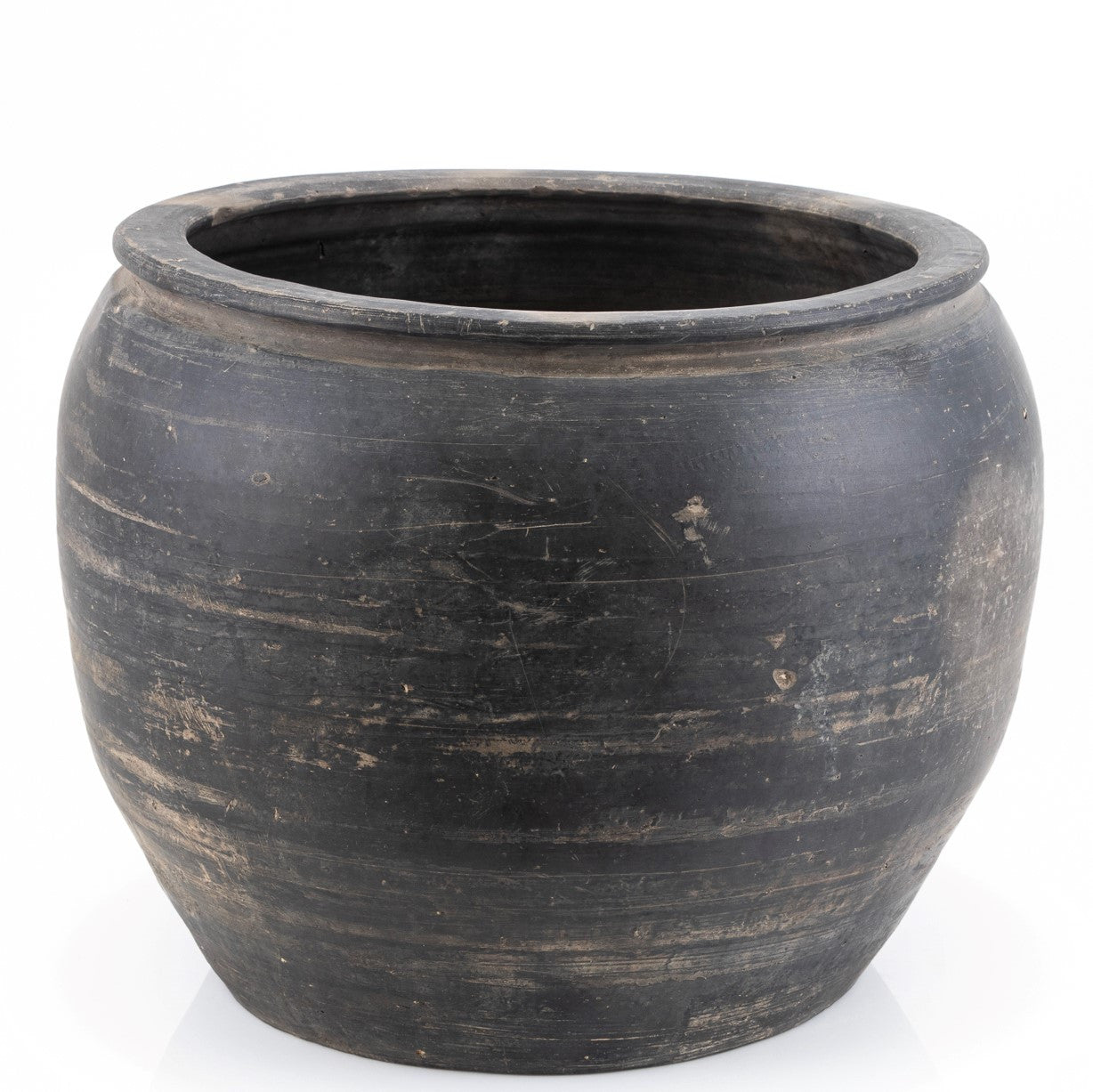 Legend of Asia Home Decor Vintage Pottery Rice Jar - M