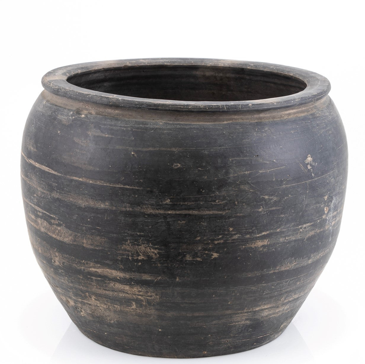 Legend of Asia Home Decor Vintage Pottery Rice Jar - M