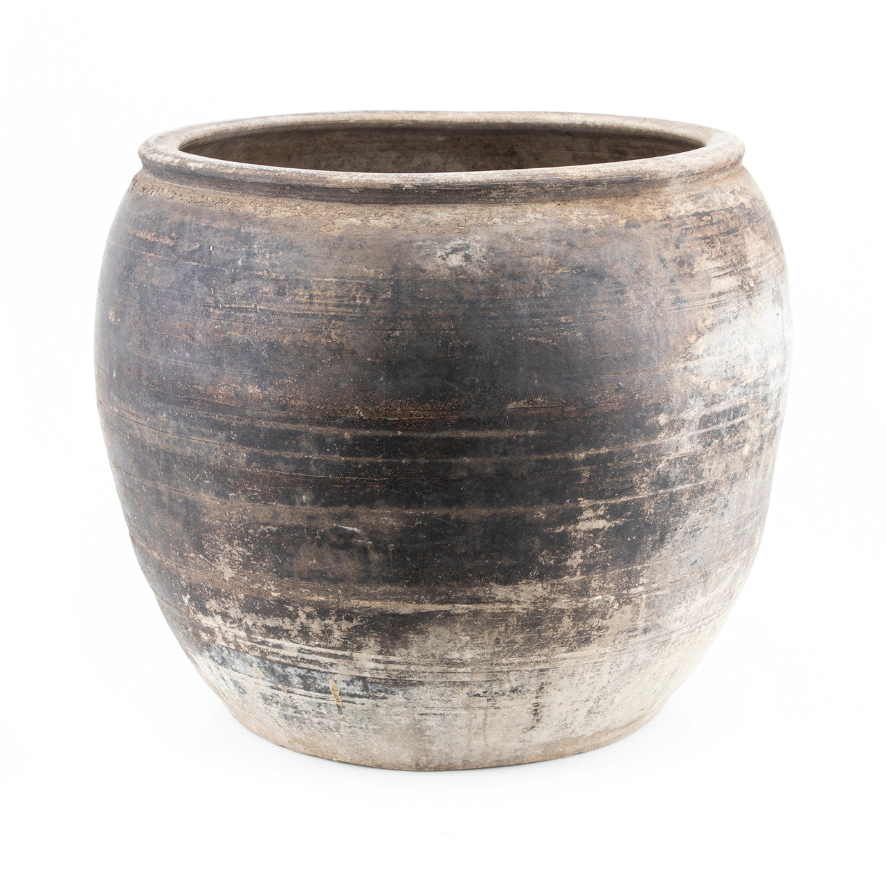 Legend of Asia Home Decor Vintage Pottery Rice Jar - M
