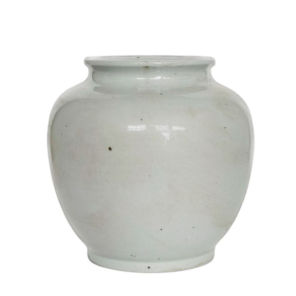 Legend of Asia Home Decor White Ming Open Top Jar