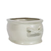 Legend of Asia Home Decor White Porcelain Foot Bath Planter