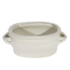 Legend of Asia Home Decor White Porcelain Foot Bath Planter