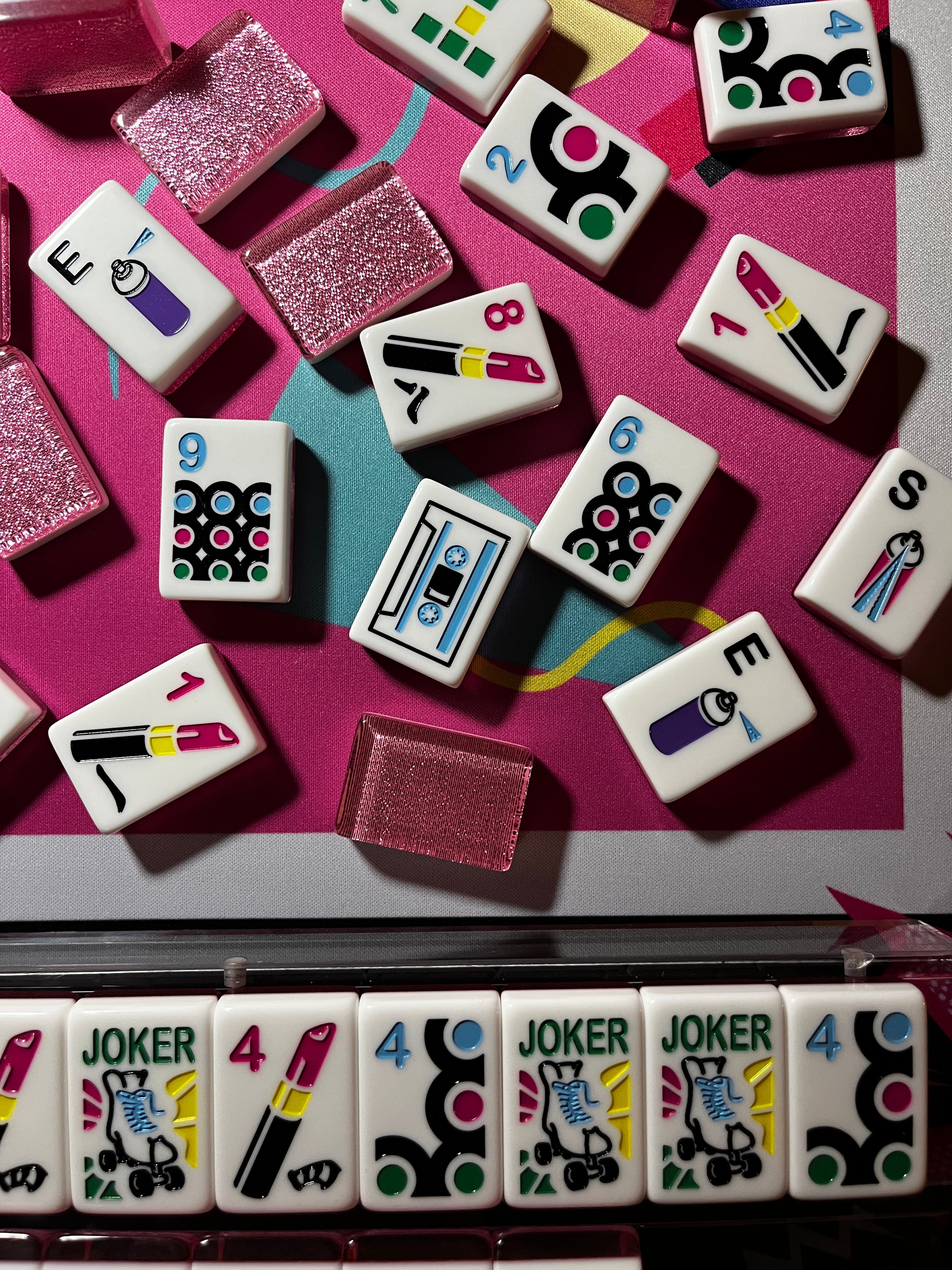 Luxe Mahjong Giftware I Love the 80s Luxe Mahjong Set