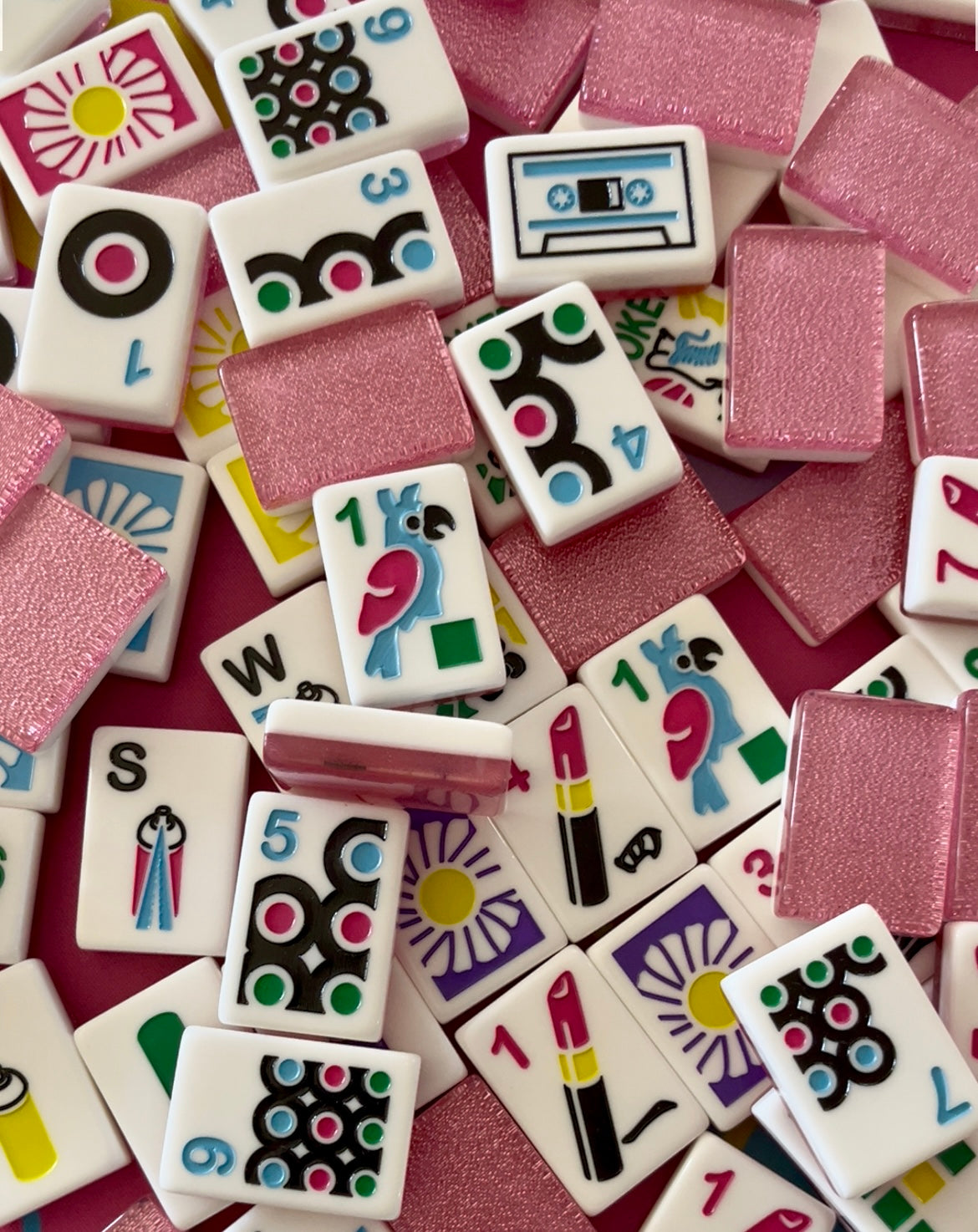 Luxe Mahjong Giftware I Love the 80s Luxe Mahjong Set