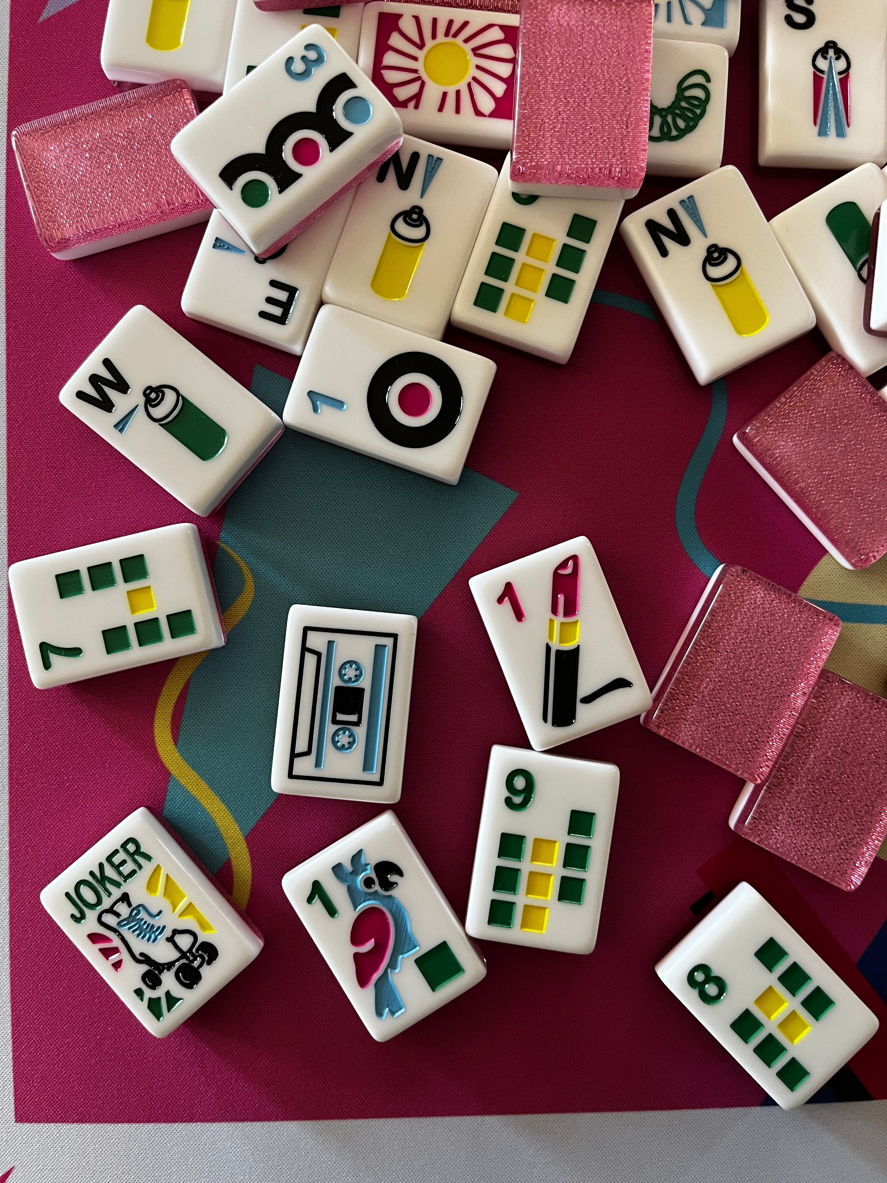 Luxe Mahjong Giftware I Love the 80s Luxe Mahjong Set