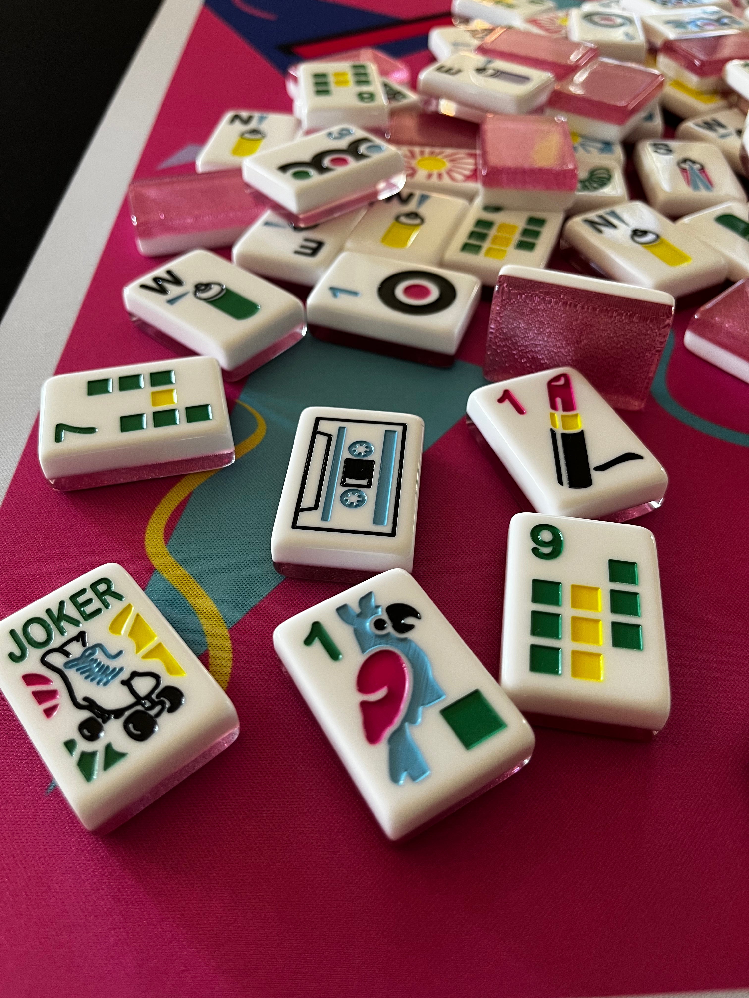Luxe Mahjong Giftware I Love the 80s Luxe Mahjong Set