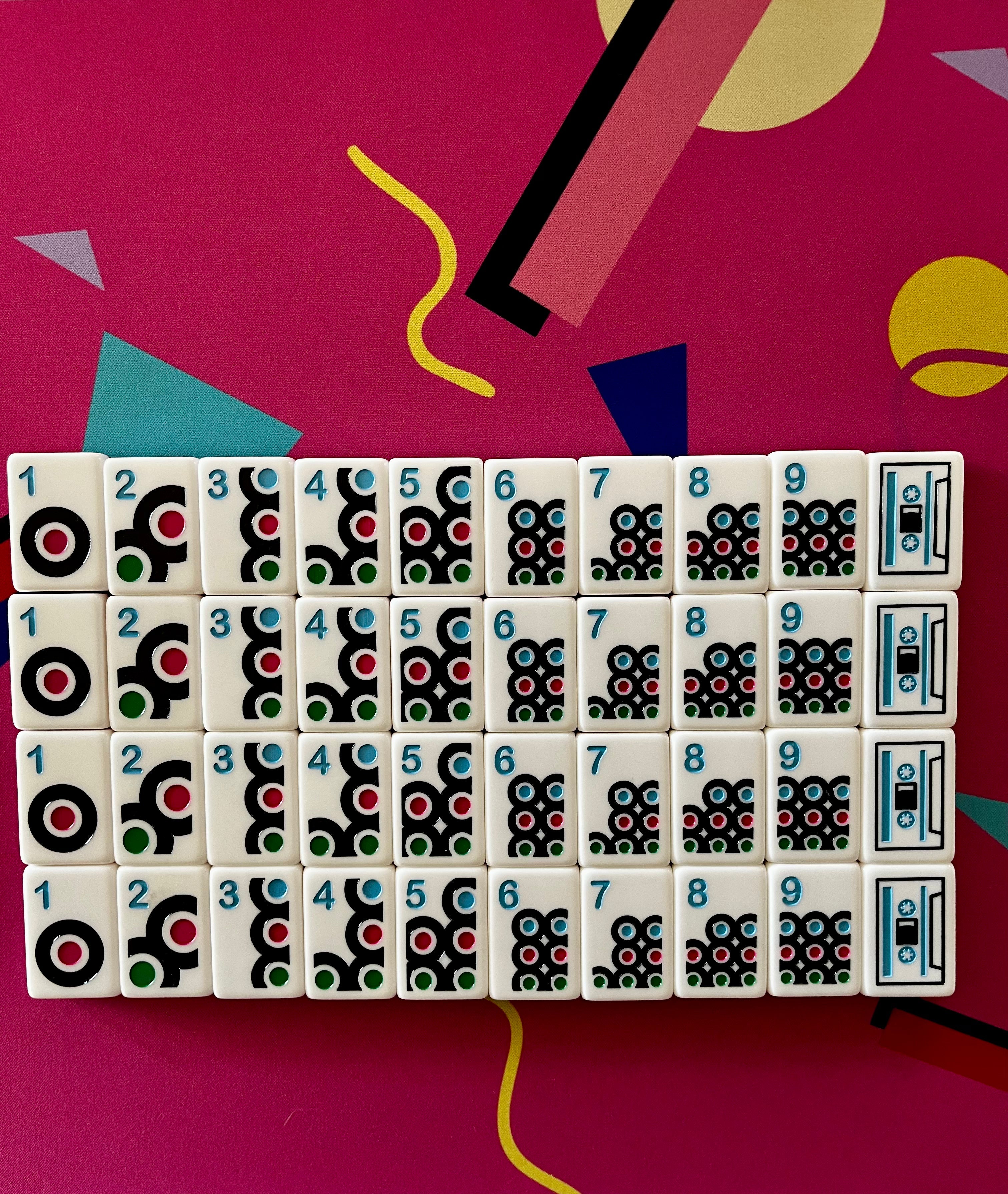 Luxe Mahjong Giftware I Love the 80s Luxe Mahjong Set