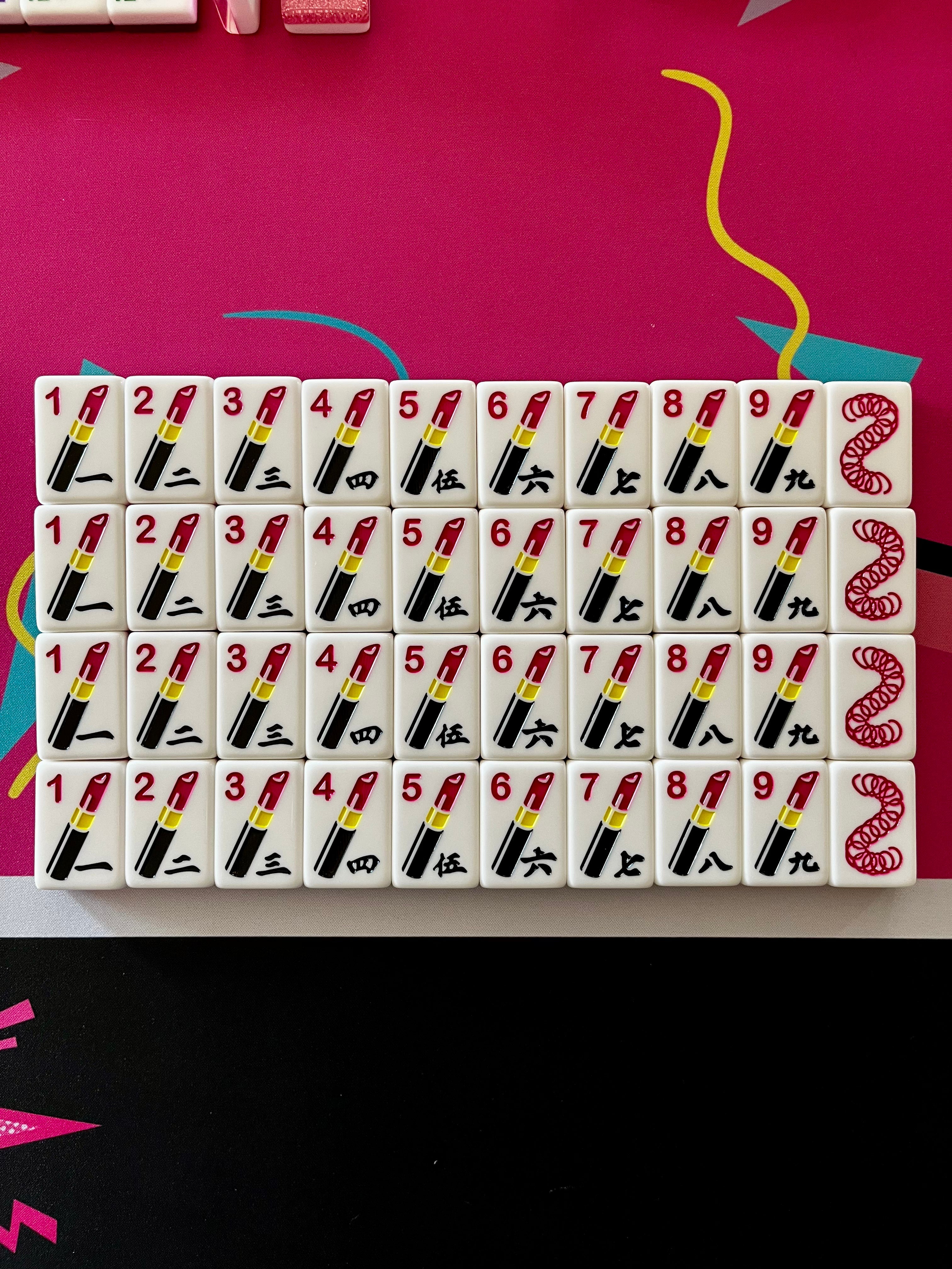 Luxe Mahjong Giftware I Love the 80s Luxe Mahjong Set