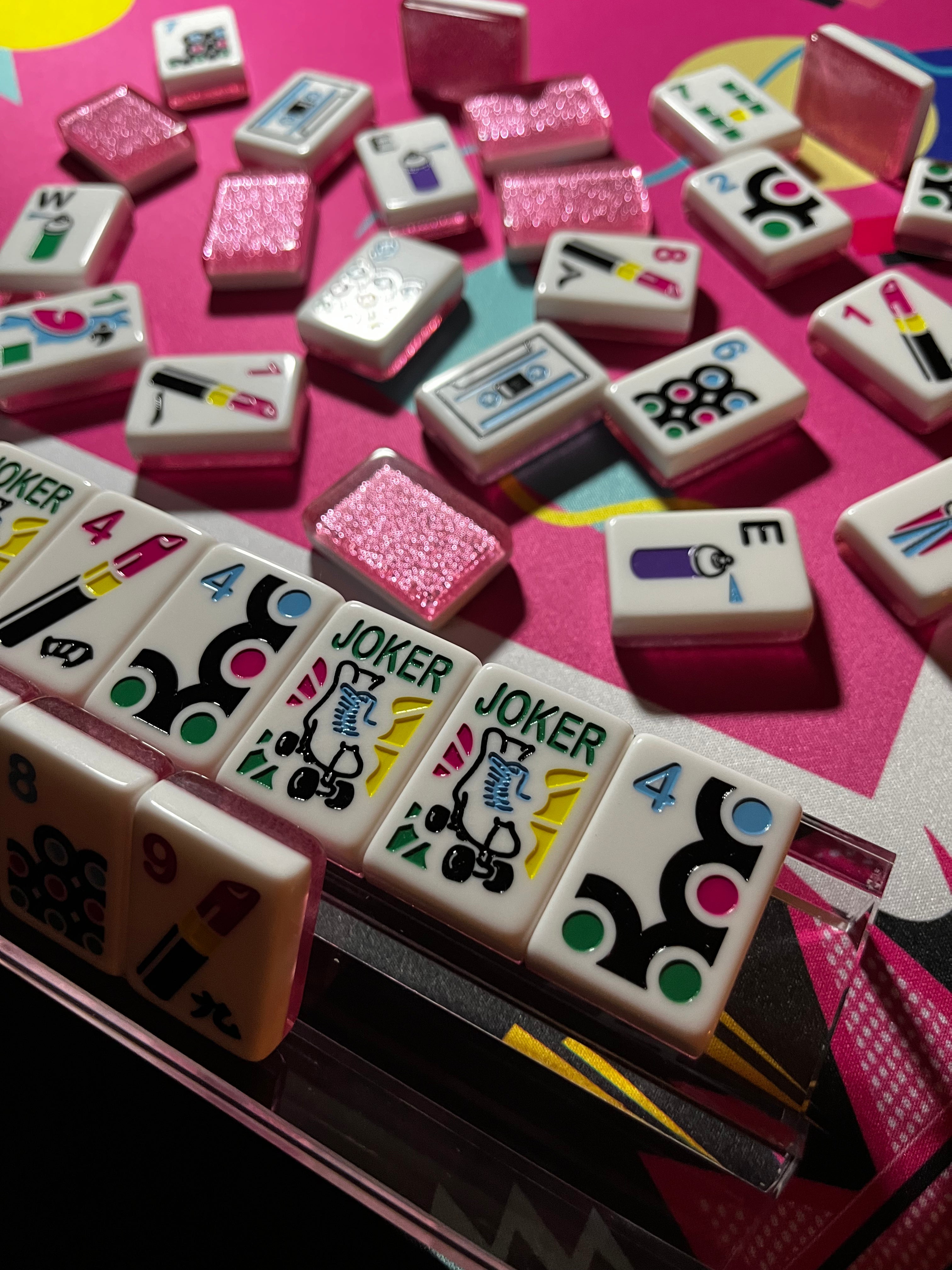 Luxe Mahjong Giftware I Love the 80s Luxe Mahjong Set