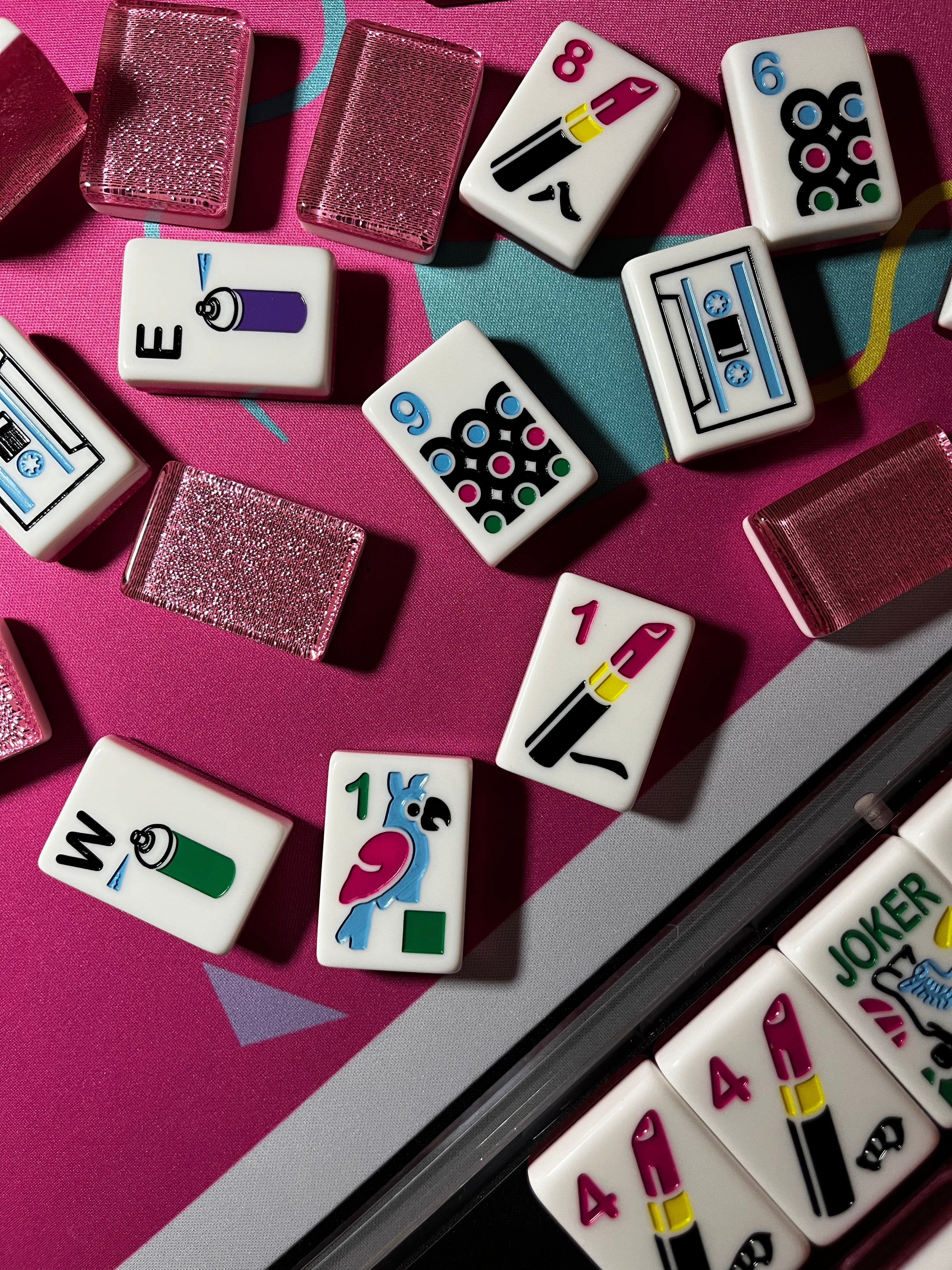 Luxe Mahjong Giftware I Love the 80s Luxe Mahjong Set
