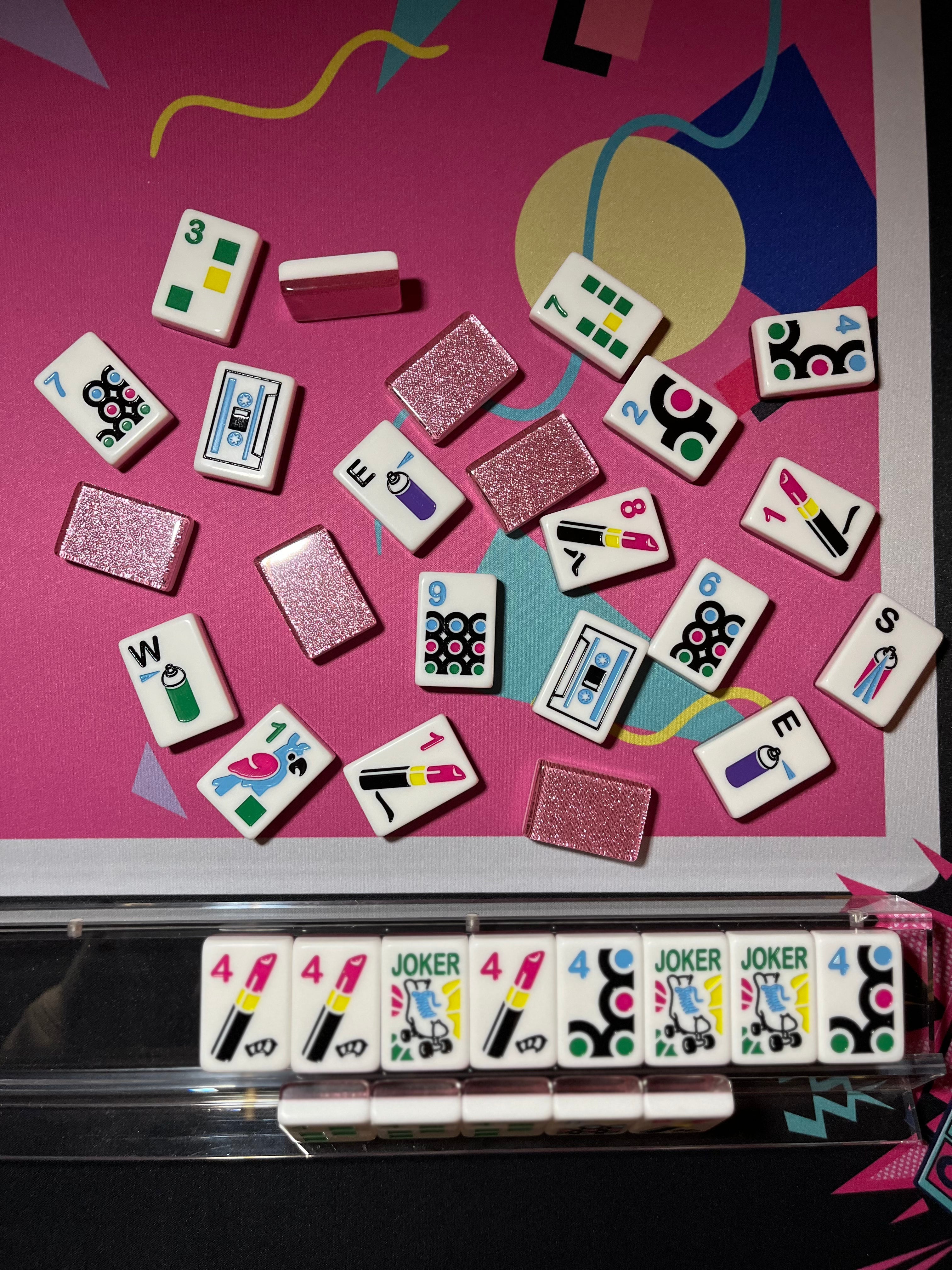 Luxe Mahjong Giftware I Love the 80s Luxe Mahjong Set