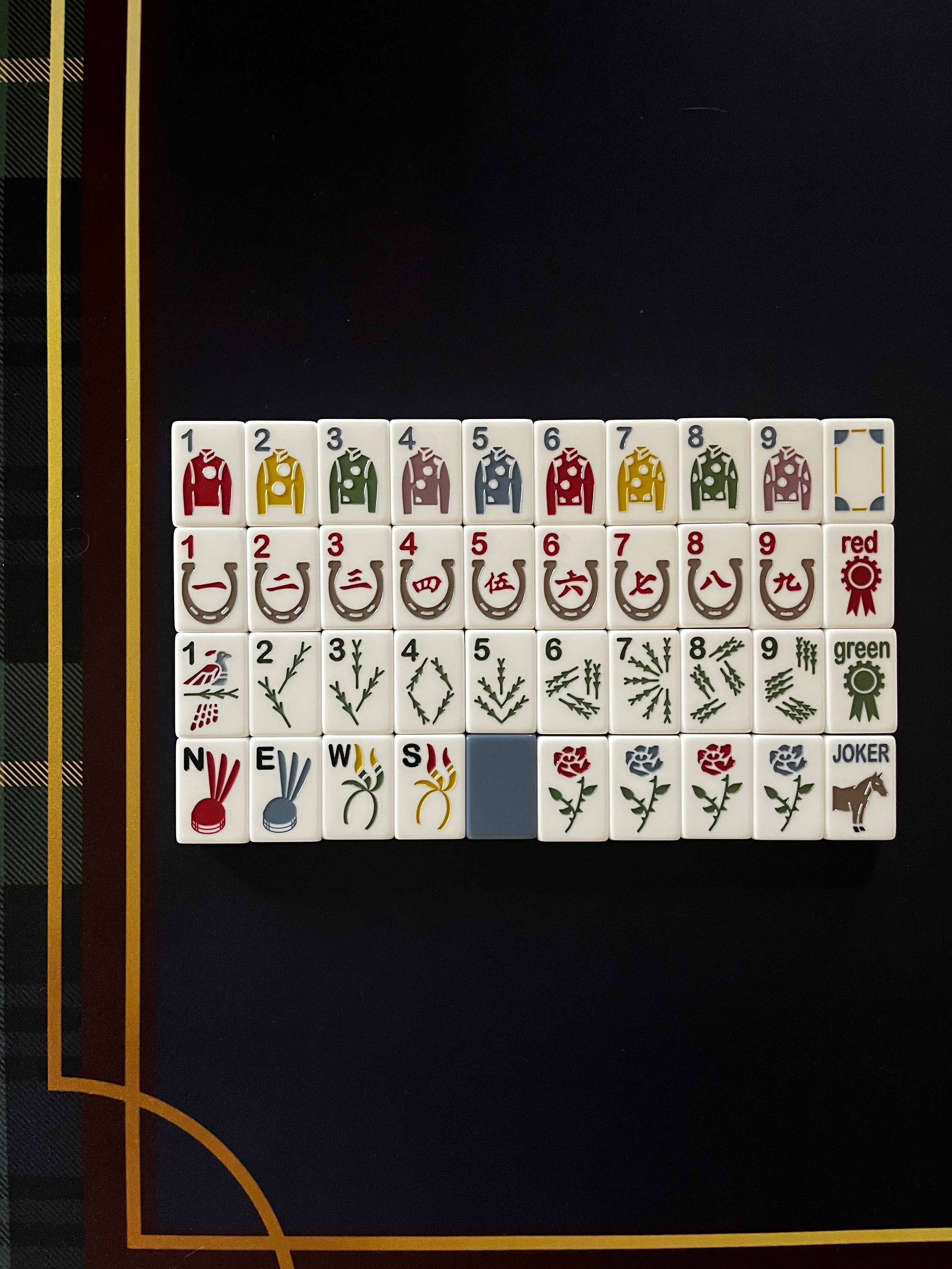 Luxe Mahjong Giftware The Polo Club Mahjong Set