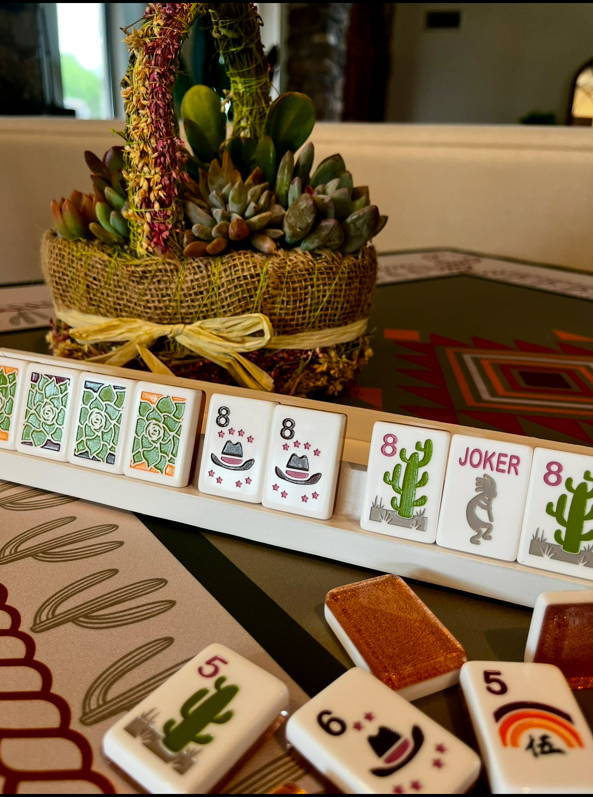 Luxe Mahjong Giftware Western Luxe Mahjong Set