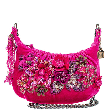 Afterparty Crystal Embellished Satin Shoulder Bag