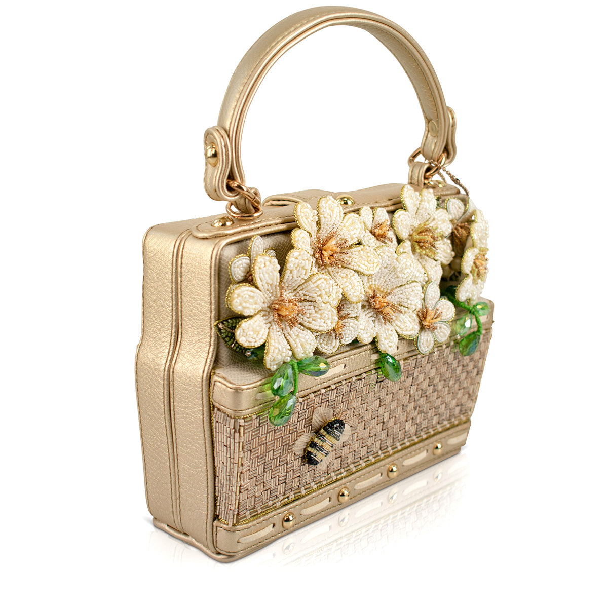 Mary Frances Handbags Mary Frances Basket Of Sunshine Top Handle Handbag