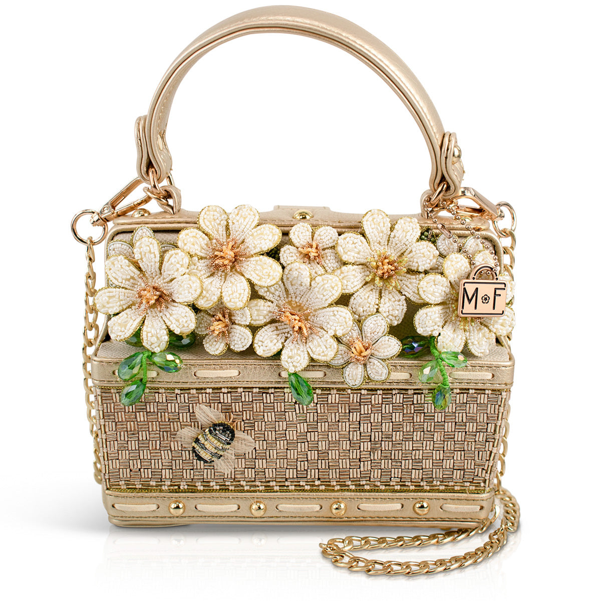 Mary Frances Handbags Mary Frances Basket Of Sunshine Top Handle Handbag